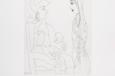 Planche 33, 12 avril 1970 © Succession Picasso 2025 - Agrandir l'image 3 sur 3, fenêtre modale